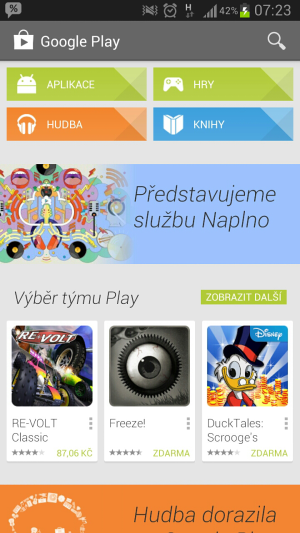 Google play music smartfon