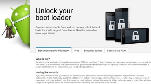 Bootloader Sony Xperia