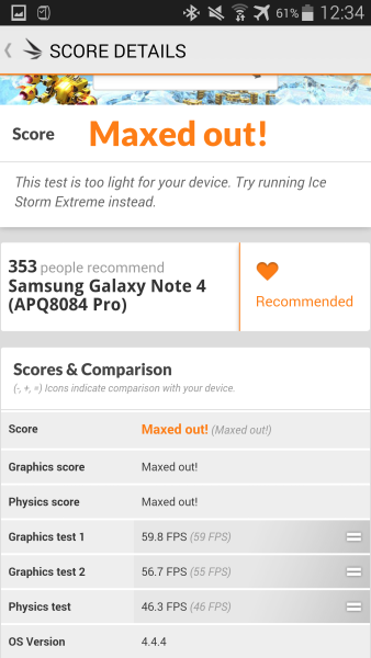 Samsung Galaxy Note 4 3D Mark 07
