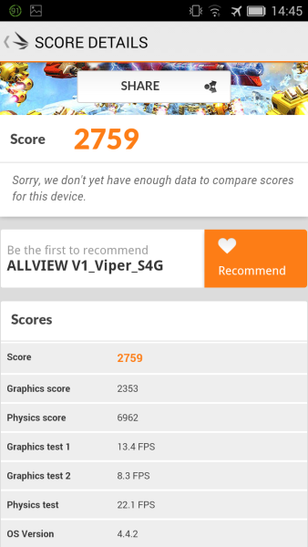 Allview V1 Viper S4G 3D Mark 03