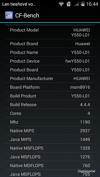 Huawei Y550 CF Benchmark 01