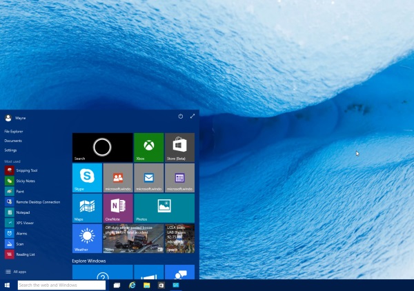 Windows 10 Plocha