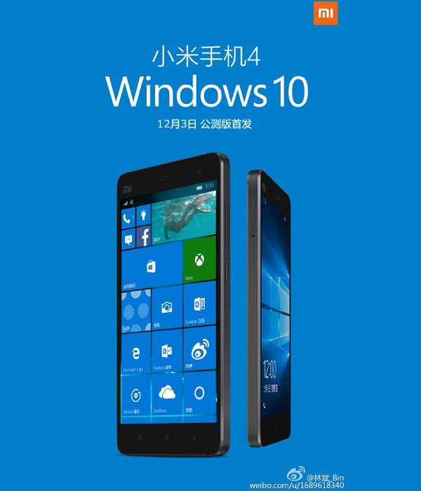 Xiaomi Mi4 Windows 10