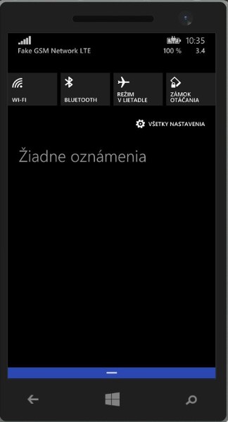 Windows Phone SDK I notifikacie (Custom)