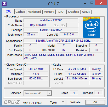 Evolveo WinPC Q4 CPU-Z 01