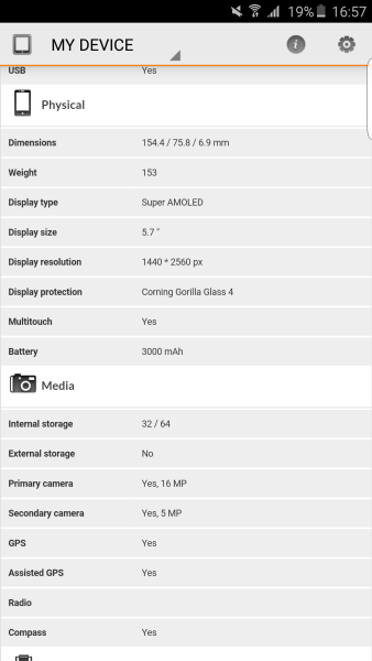 Samsung Galaxy S6 Edge Plus 3D Mark 03