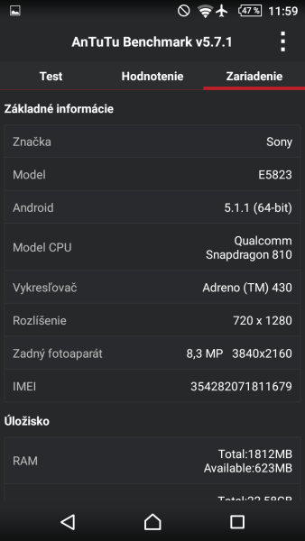 Sony Xperia Z5 Compact AnTuTu Benchmark 04