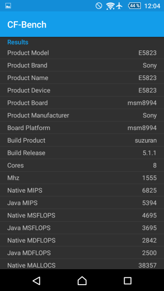 Sony Xperia Z5 Compact CF Benchmark 01