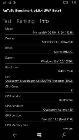 Microsoft Lumia 950 AnTuTu Benchmark 04
