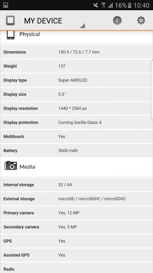 Samsung Galaxy S7 Edge 3D Mark 03