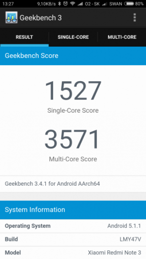 Xiaomi Redmi Note 3 Pro GeekBench 01